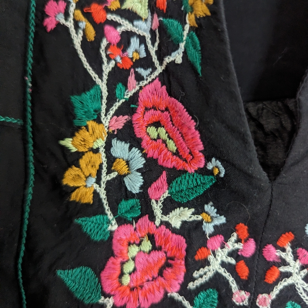 Loft Embroidered Peasant Top - image 5